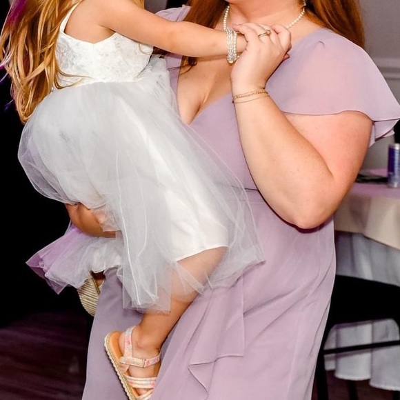 David’s Bridal Lilac Bridesmaid Dress - Picture 6 of 7